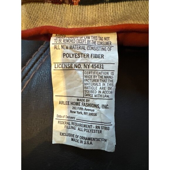 Arlee Home Fashions Christmas Tapestry Throw Pillow 12"x12" Polyester Fiber Chri - Picture 2 of 8